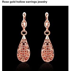 New rose gold filled earrings
